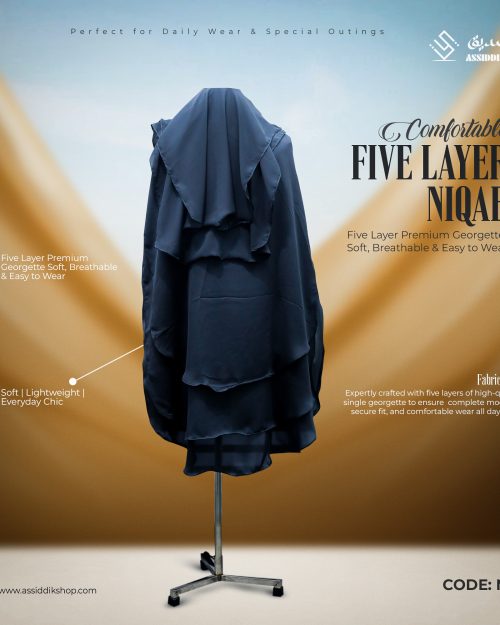 Comfortable Five Layer Niqab