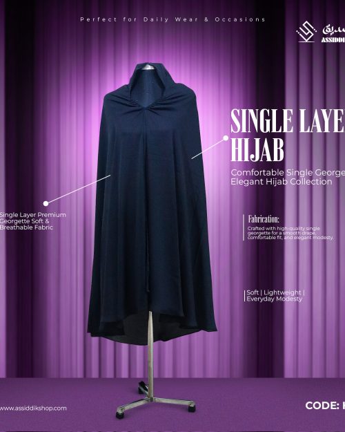 Single layer hijab